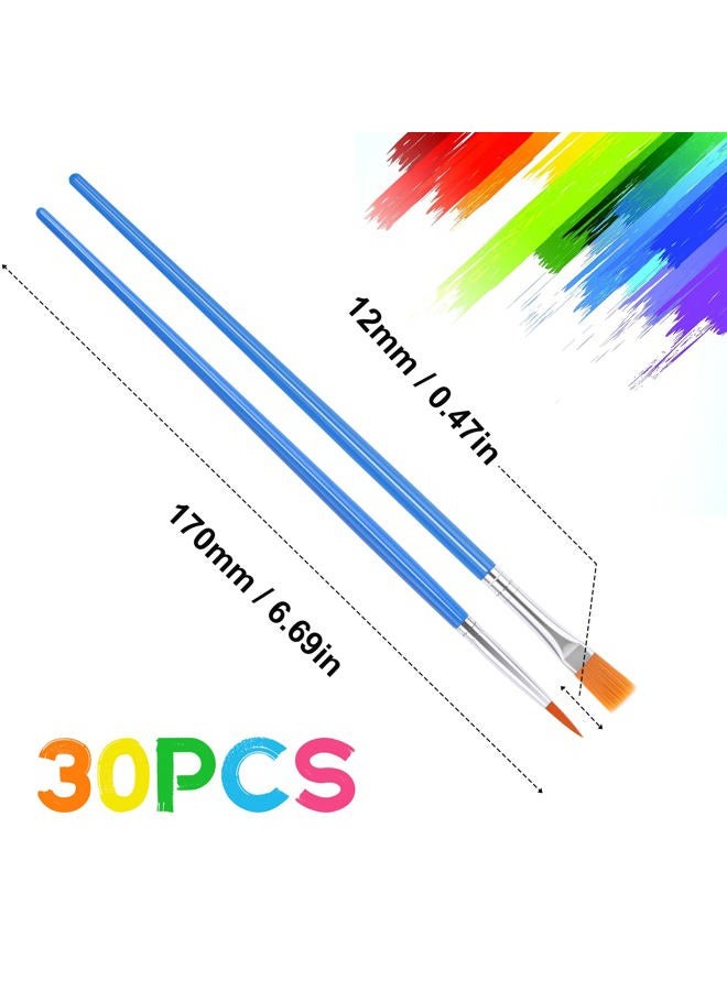 UPINS 30 Pcs Round Paint Brushes, Small Brush Bulk for Miniature Detail Painting - Image 2