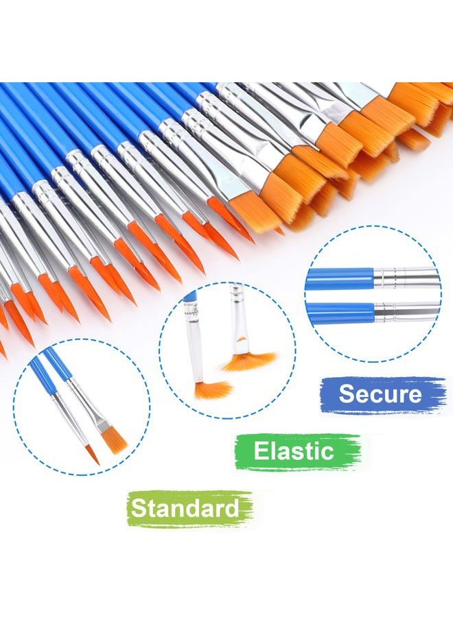 UPINS 30 Pcs Round Paint Brushes, Small Brush Bulk for Miniature Detail Painting - Image 3
