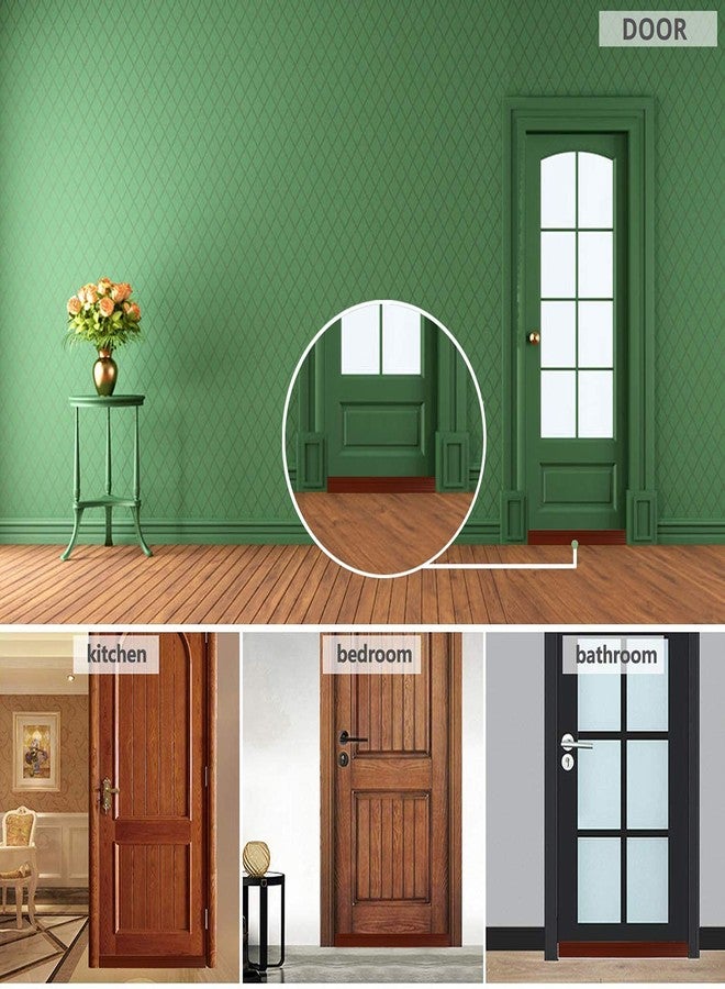 HGC Door Bottom Sealing Strip Self-Adhesive Under Door Gap Filler Rubber Ac Door Blocker Door Dust Stopper for Home Door Gap Sealing Strip Cockroach Insect Draft Stopper (1 METRE Pack of 1, Brown) - Image 5