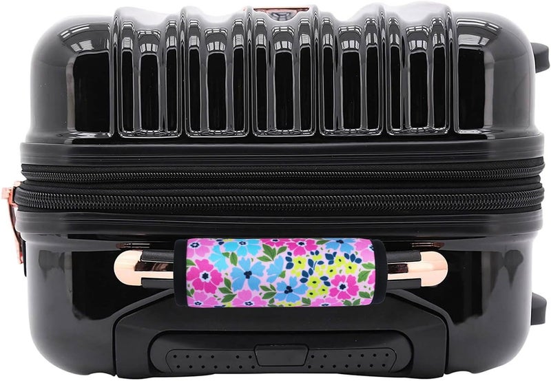 Careteilly Neoprene Luggage Handle Wrap Fluorescent Colors Luggage Identifiers/Tags/Marker (Flower) - Image 4