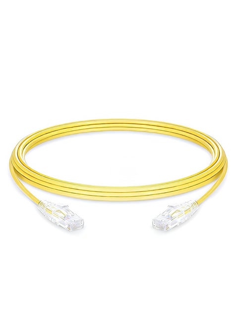 Cat 6 Network Cable Yellow 1m