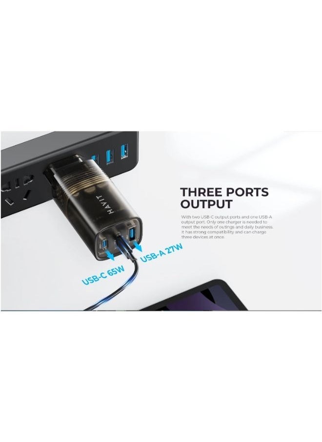 Havit UC20 USB-C Wall Charger Mini 67W PD 3.0 Power Adapter for Iphone Samsung