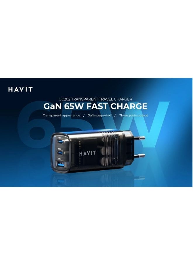 Havit UC20 USB-C Wall Charger Mini 67W PD 3.0 Power Adapter for Iphone Samsung
