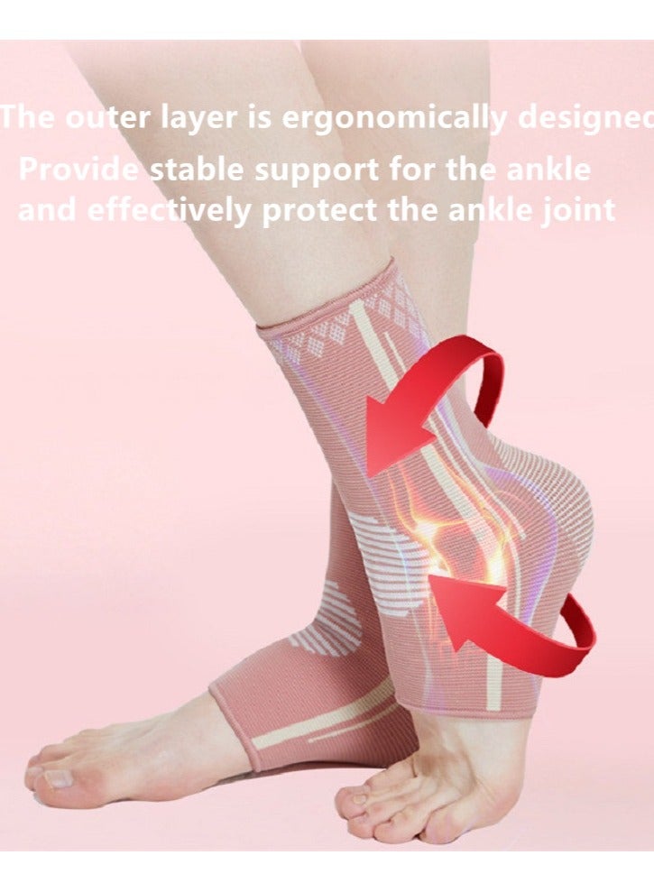 NIBEMINENT 5-Piece Sports Protector Professional Knee Wrist Palm and Ankle Women's Sports Equipment Set For Running, Exercise - Image 5