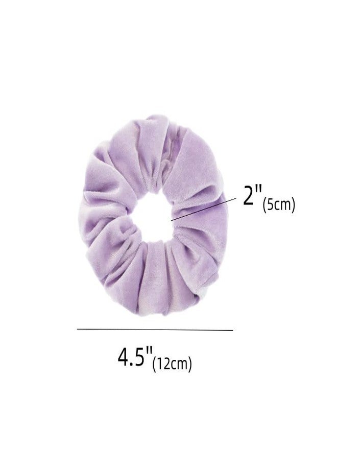 PIDOUDOU 2 Pcs Large Size Light Purple Scrunchies for Women Hair Elastic Bands - Image 2