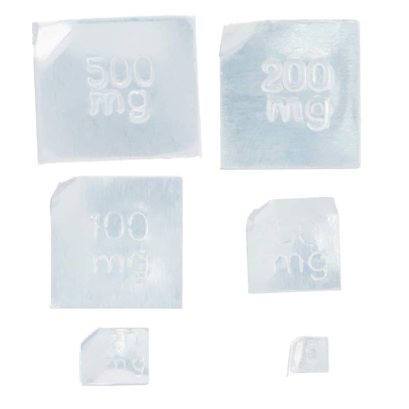 Utoolmart Scale Weights Calibration 500mg-10mg 6pcs M2 Class Calibration Weights Aluminum Box Set - Image 2