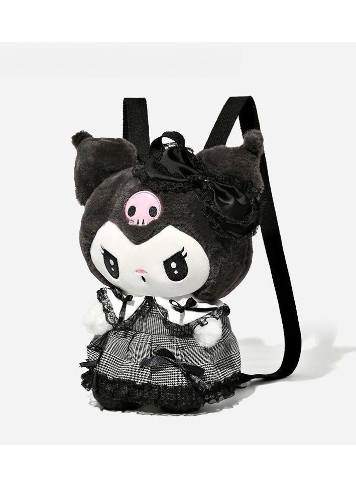 Cute dark blocklist library lomi doll bag doll graduation versatile cartoon birthday plush gift backpack backpack  - Image 1