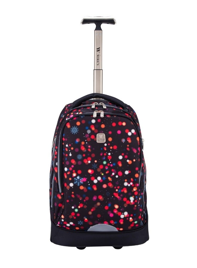 Wires 3 Piece Kids School Trolley Bag laptop compartment Big Wheels With Lunch bag u0026 Pencil Case - Image 4