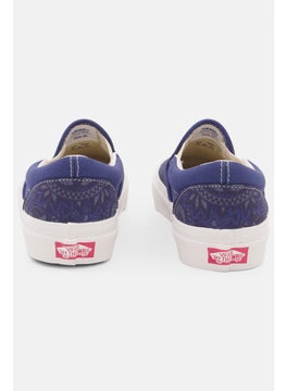 VANS Women Classic Slip On Casual Shoes, Navy Blue Combo  - Image 4