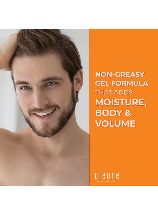 Cleure Lightweight Hair Styling Gel Hypoallergenic Fragrance Free For Edge Control To Tame Frizz With Medium Hold (8 Fl Oz Pack Of 2)  - Image 2