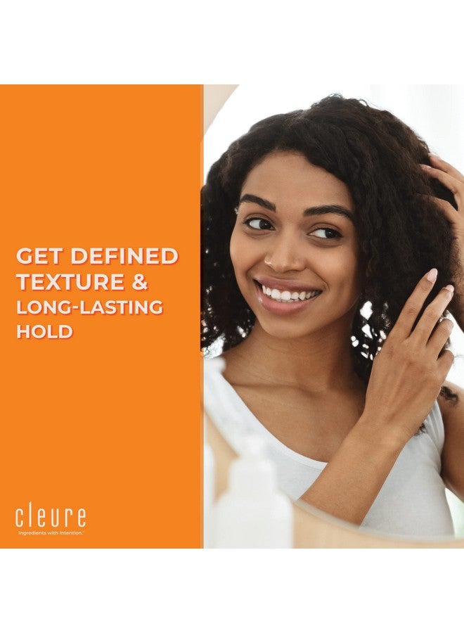Cleure Lightweight Hair Styling Gel Hypoallergenic Fragrance Free For Edge Control To Tame Frizz With Medium Hold (8 Fl Oz Pack Of 2)  - Image 4