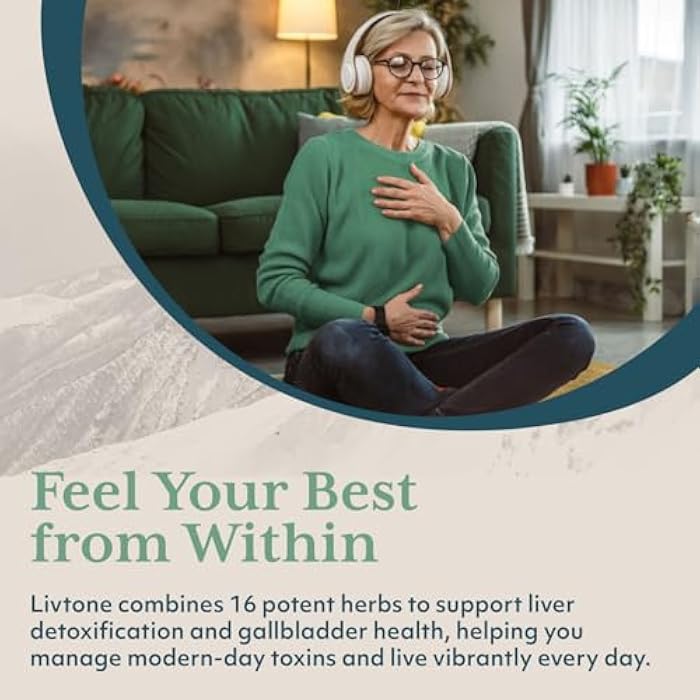 R-U VED ruved LivTone - Liver Care, Liver Support Supplement for Women & Men with Amla, Andrographis & Picrorhiza, Pills with Organic Herbs for Natural Detox - 90 Capsules (1 Count) - Image 5