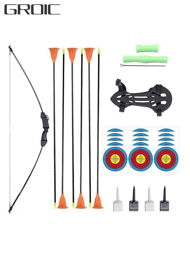 GROIC 18PCS Bow and Arrow Kids Archery Set Outdoor Sports - Image 1