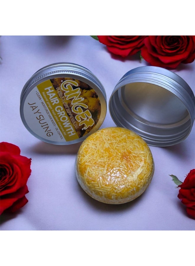 Jay Suing Ginger Hair Growth Shampoo Bar – Natural Herbal Strengthening Cleanser for Stronger, Fuller Hair - Image 1