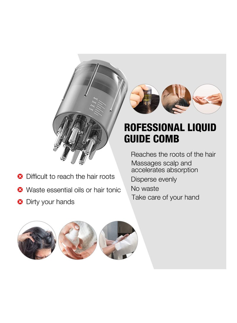 KASTWAVE Scalp Applicator Comb, Scalp Oil Applicator, Hair Liquid Root Comb, Head Scalp Serum Applicator, Massager Brush, for Home And Travel Essential Oil Hair Treatment, Oil Applicator Bottle, Hair Growth - Image 1