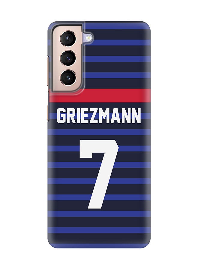 Stylizedd Slim Cover for Samsung Galaxy S21 Plus 5G Case Snap Classic Series Mobile Cover Hard PC Shield Matte Finish Print -France-Player-Griezmann - Image 1