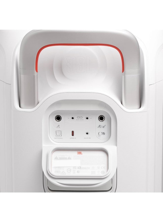 جي بي إل JBL PartyBox 330 Portable Party Speaker with LED Light Show, White JBLPB330WHTUK white - Image 3