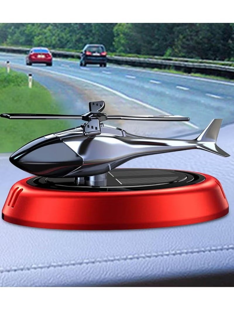 TIGER Car Air Freshener Helicopter Solar Energy Rotating Aromatherapy Aviation Alloy Diffuser | Interior Decoration Accessories for Car & Home | Stress Relief, Car Perfumes, & Air Purifier – Stylish and Functional Diffuser for Fresh Air Everywhere - Image 5