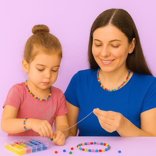 YITOHOP Bicone Glass Beads,1500pcs 48 Colors 6mm Sparkly Crystal Beads, Faceted Bracelet Beads Loose Craft Bead for Friendship Bracelet Necklace Earring Jewelry Making - Image 4