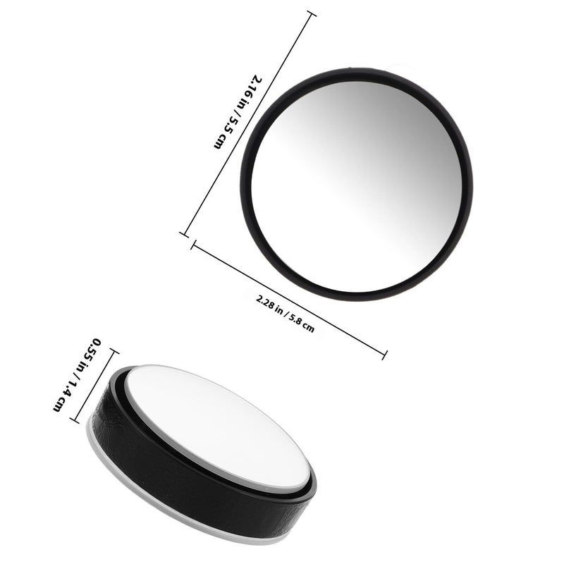 Universal Car Rearview Mirror 2 Pack Suction Cup Blind Spot Wide Angle Adjustable - Image 3