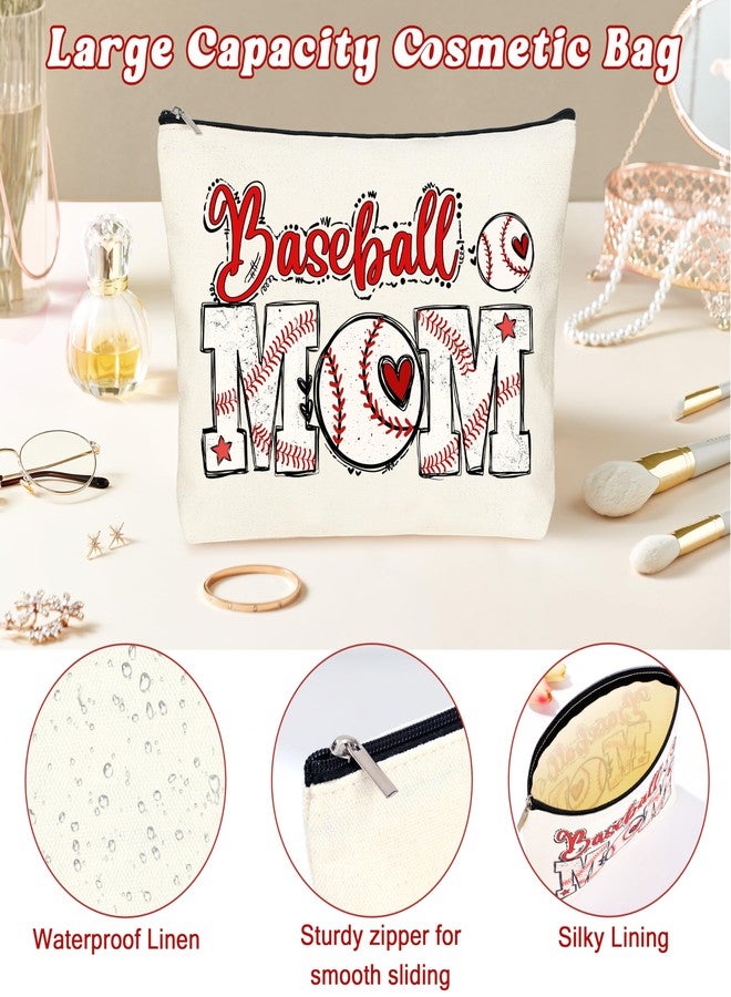 SiplyHaven Baseball Mom Gifts Tote Bags for Women Baseball Mom Essentials Bag Birthday Thanksgiving Christmas Gifts for Mama - Image 4