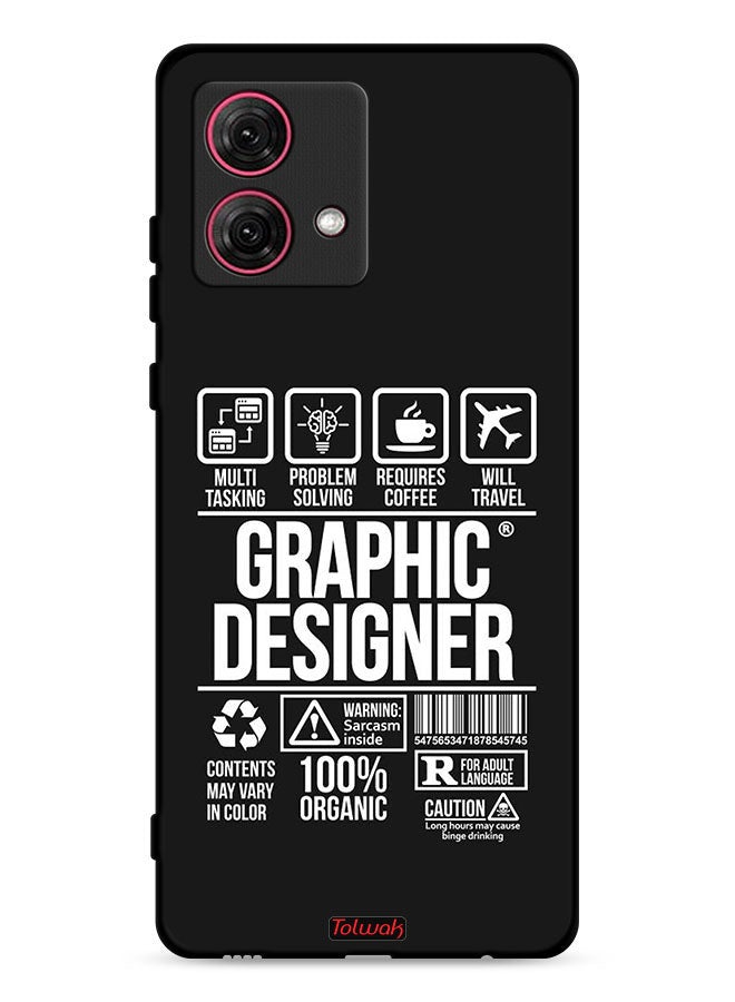 Tolwak Motorola Moto G84 5G Protective Case Cover Graphic Designer Sticker - Image 1