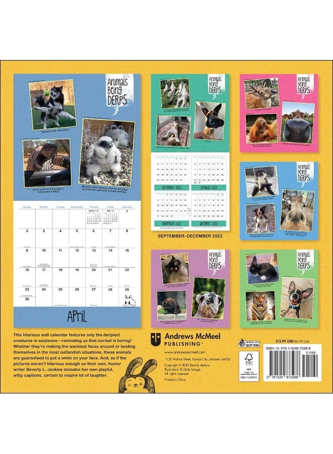 Animals Being Derps 2023 Wall Calendar: The Internet's Funniest Animals at Their Goofiest - Image 2