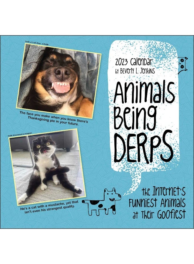 Animals Being Derps 2023 Wall Calendar: The Internet's Funniest Animals at Their Goofiest - Image 1