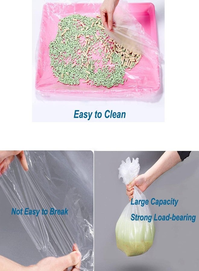 CDFZJC 50 Pcs Disposable Rabbit Cage Liner Plastic Toilet Film Leak-Proof for Small Animals Bunny Guinea Pig Bird Cage Liners Litter Box Crate Tray Drawer Quick Cleanup Essentials Indoor (Medium-Compact) - Image 4