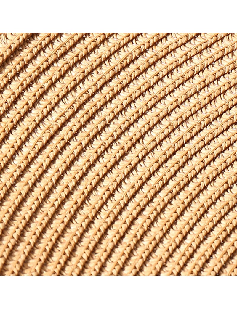 MIXDE Womens Sun Straw Hat Wide Brim UPF 50 Summer Hat Foldable Roll up Floppy Beach Hats for Women  - Image 5