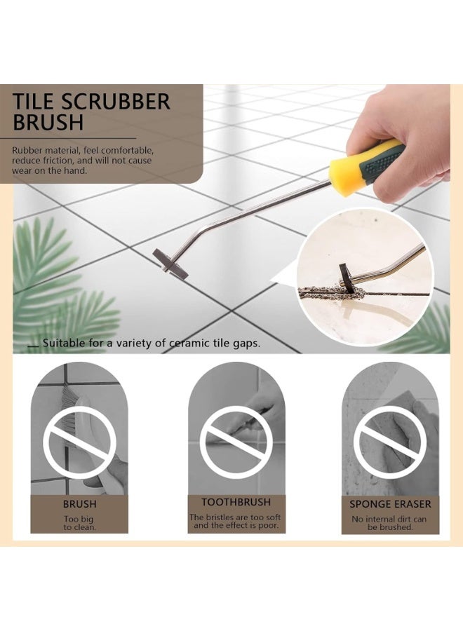 مجموعة أدوات إزالة الجص من 22 قطعة، منشار جص البلاط، سكين خطاف، مفك براغي لإزالة الجص، أداة بلاط ذات طرف كروي مزدوج، أداة تنظيف للمطبخ وغرفة المعيشة والحمام (اللون: أحمر) - Image 4