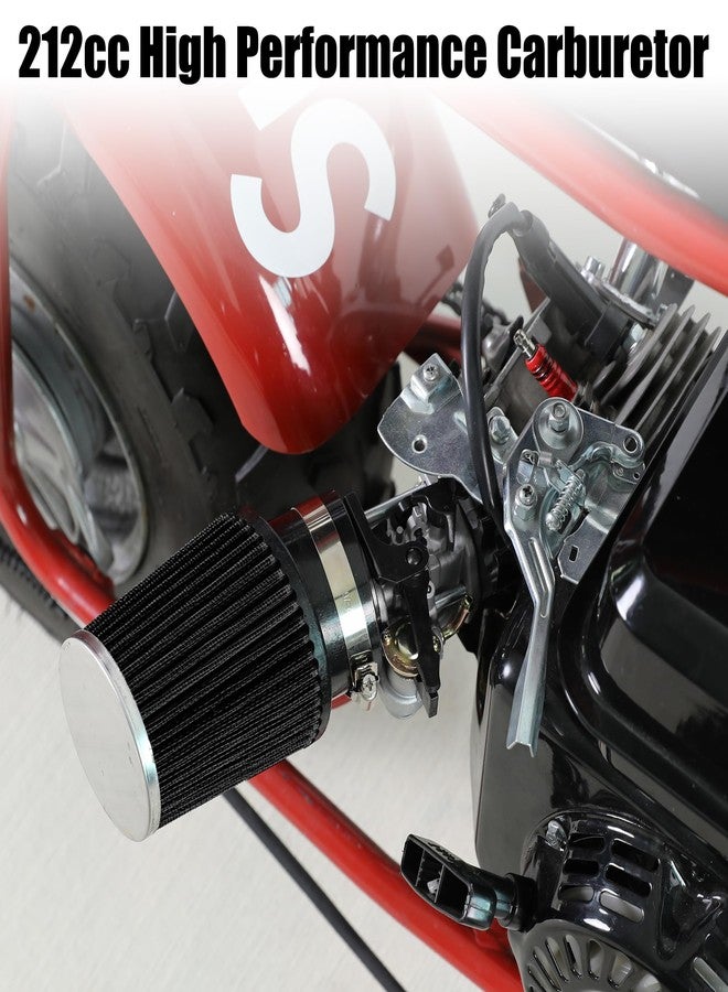 YOXUFA طقم YOXUFA Predator 212 المرحلة 1، مكربن، وعادم لمحرك Predator 212cc و196cc، مناسب لدراجات Coleman CT200U وBT200X الصغيرة، وKT196، وHammerhead 80T، وGo Kart، وGX160 وGX200، ومحرك بقوة 6.5 حصان، قطع غيار عالية الأداء - Image 2
