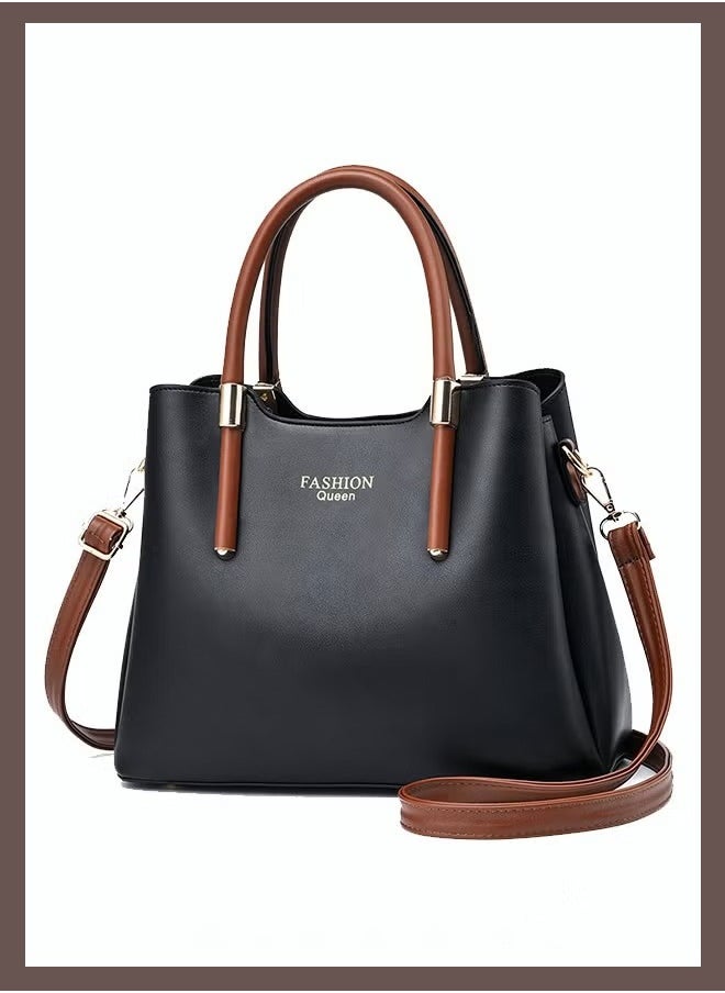 Canway - Retro Elegant Handbag Advanced Leather Unique Chic All-match Large Capacity One Shoulder/Crossbody Messenger Bag for Women/Mother/Girl Friend Gift - Image 1