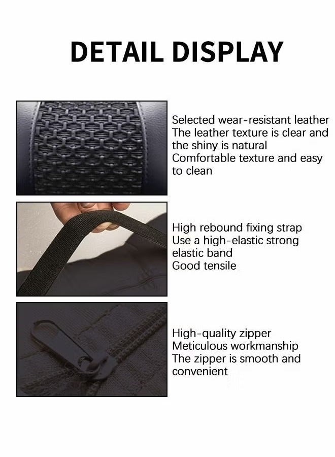 Bukela Car Neck Pillows,Pu Leather 2pieces Pack Headrest Fit for Most Cars,Neck Rest Cushions, Relaxing Neck Support headrests,Automotive Interior - Image 4