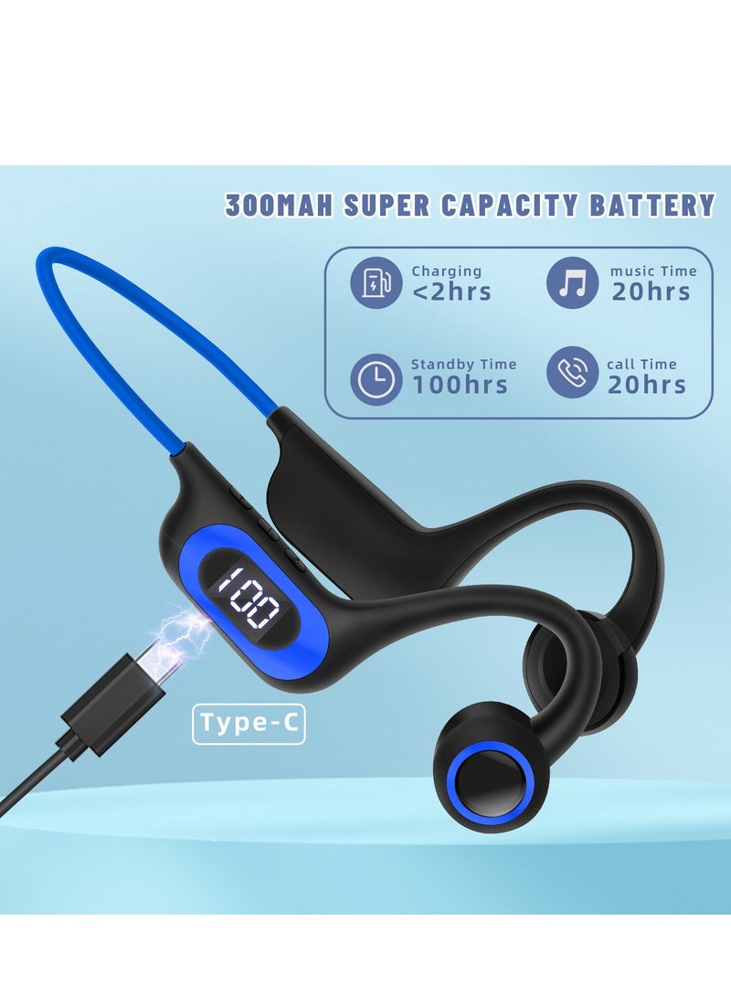 GULFLINK Bone Conduction Bluetooth Sports Headset for Outdoor 300mah Blue - Image 4