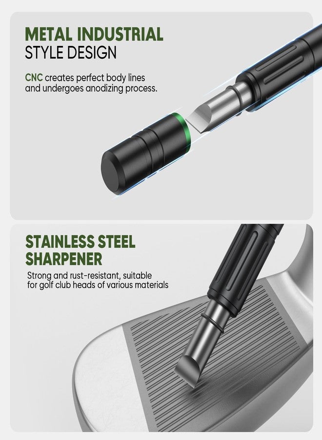 Jiskan Pro Golf Cleaning Kit with Golf Club Cleaner Brush, Grip Cleaner, Club Polish, Towel, Club Groove Sharpener Tool and Portable Case, Essentials Golf Accessories for Men Golf Gifts for Golfers - Image 4