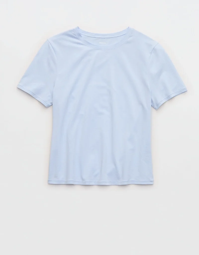 Aerie  Aerie SMOOTHEZ Cotton Blend Short Sleeve Crew T-Shirt for Women | Best Price UAE