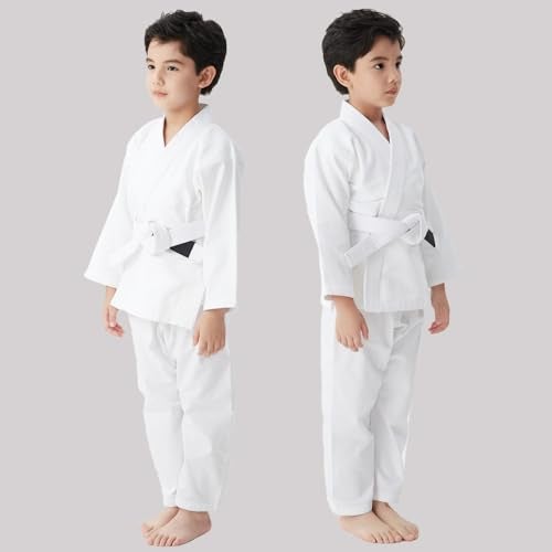 FIGHTSPIRIT Kids Brazilian Jiu Jitsu Gi Youth IBJJF Children’s BJJ Uniform Durable Pant & Jacket Belt Not Included - Image 5