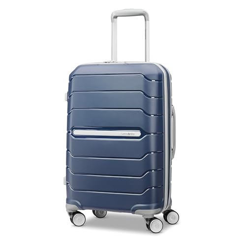 Samsonite حقائب سامسونايت فري فورم الصلبة المحمولة مع عجلات دوارة - حقيبة صلبة - معتمدة من TSA وشركات الطيران - قابلة للتوسع، عجلات سلسة للسفر الخفيف - أزرق غامق - Image 1