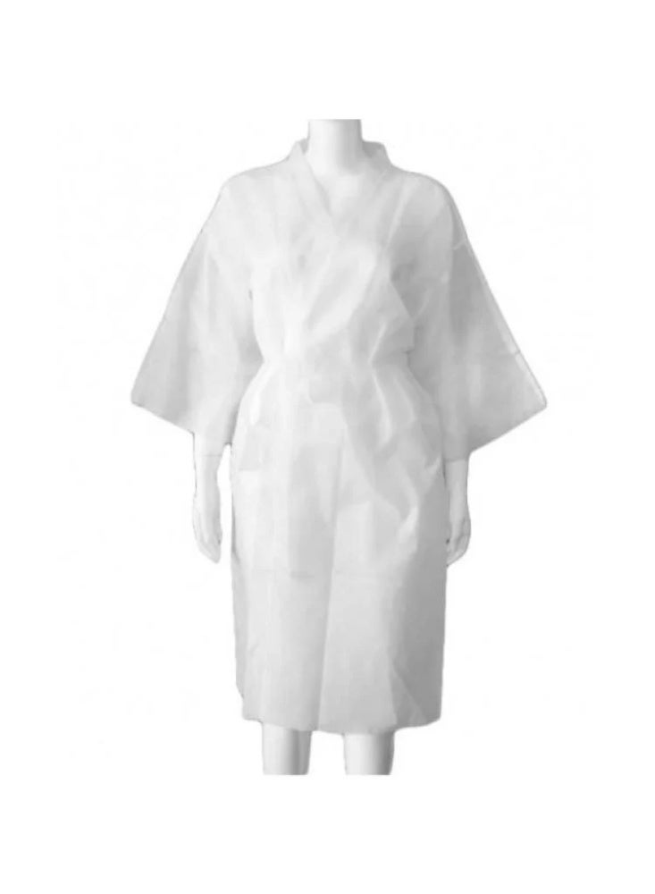 Multi Purpose Disposable Robe 10 Pieces White