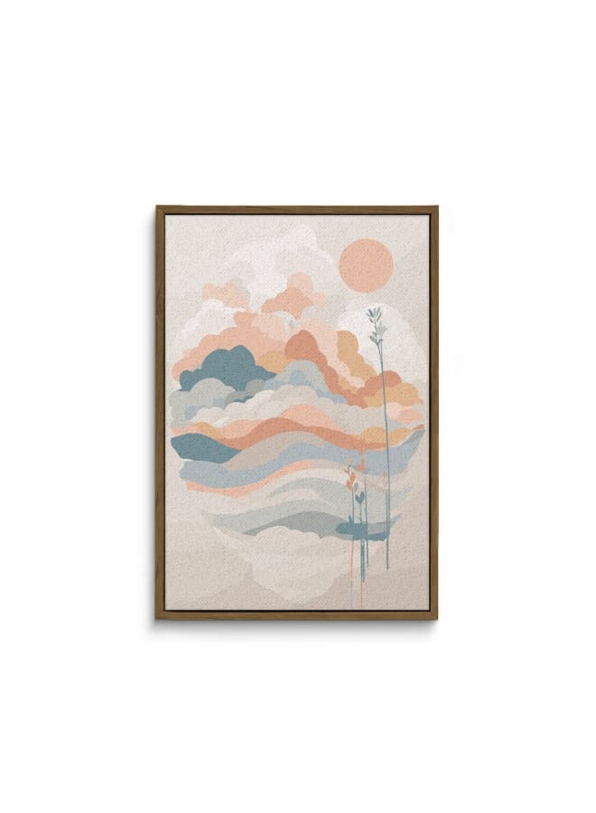 Home Gallery Mid-Century Modern Sunrise Printed Framed Wall Art 120x80 - Image 4