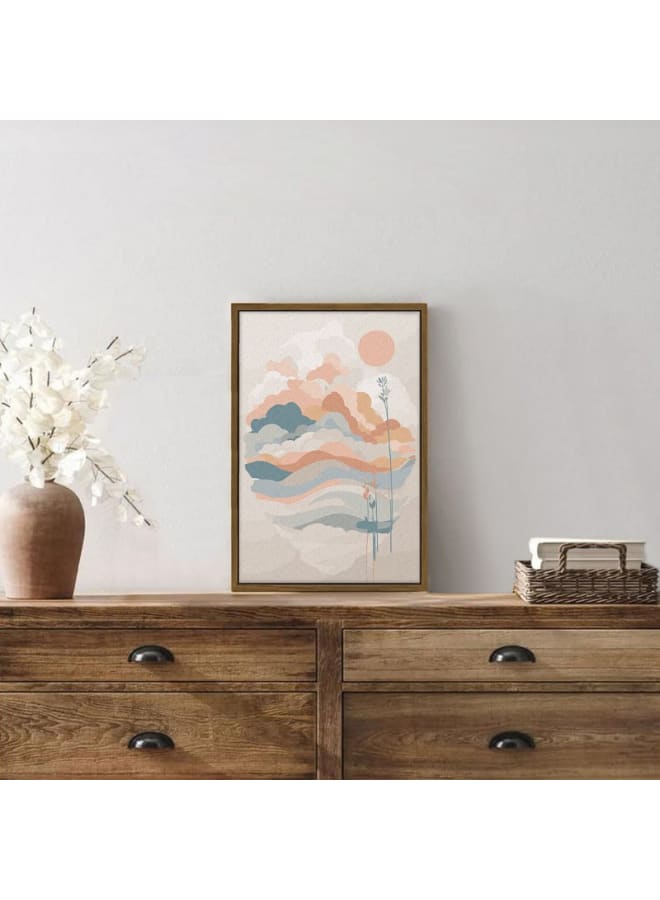 Home Gallery Mid-Century Modern Sunrise Printed Framed Wall Art 120x80 - Image 5