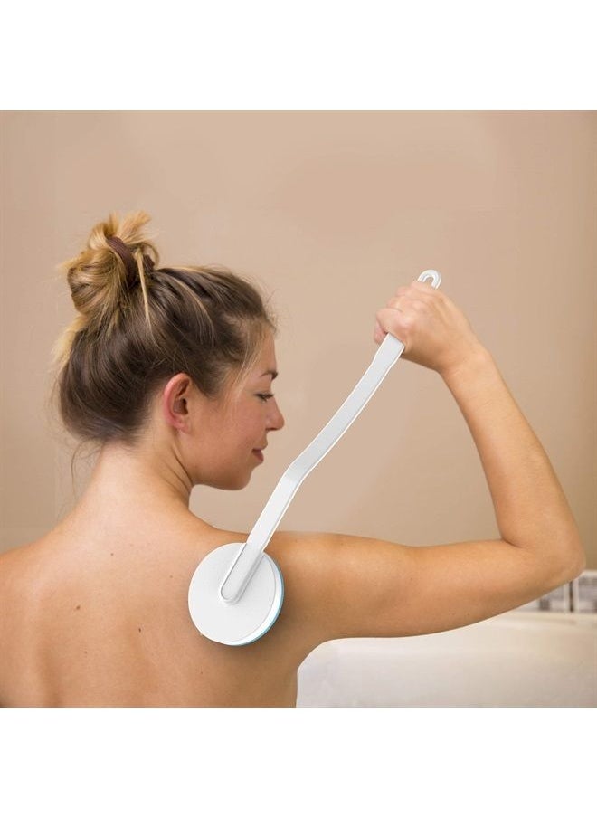 Remedy - Wand for Applying Lotion Applicator and Massager – Handheld Long Handled Easy Reach Roll-On Dispenser for Sunscreen, Cream, Shower Gel on Back, Legs and Feet, 1 Pack, Blue - Image 1
