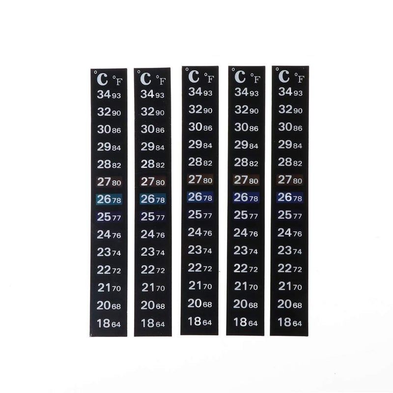 5pcs Reusable Vertical Thermometer Strips Digital Temperature Display for Bath Water - Image 2