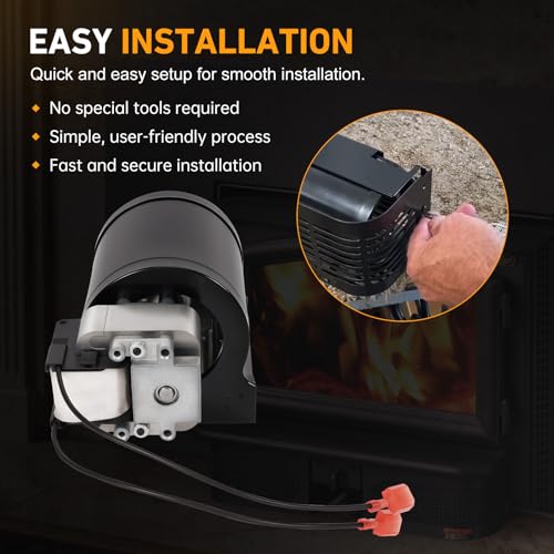 Kozlira 1 Pair Blower Motor for Lopi & Avalon Wood Stove, Freedom Bay, Answer, Revere, Rainier, Pendleton, for 99000137 99000123 99000190 99000126 99000128 99000133 Blower Fan (Left + Right) - Image 5