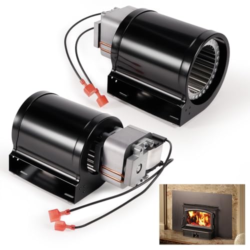 Kozlira 1 Pair Blower Motor for Lopi & Avalon Wood Stove, Freedom Bay, Answer, Revere, Rainier, Pendleton, for 99000137 99000123 99000190 99000126 99000128 99000133 Blower Fan (Left + Right) - Image 1