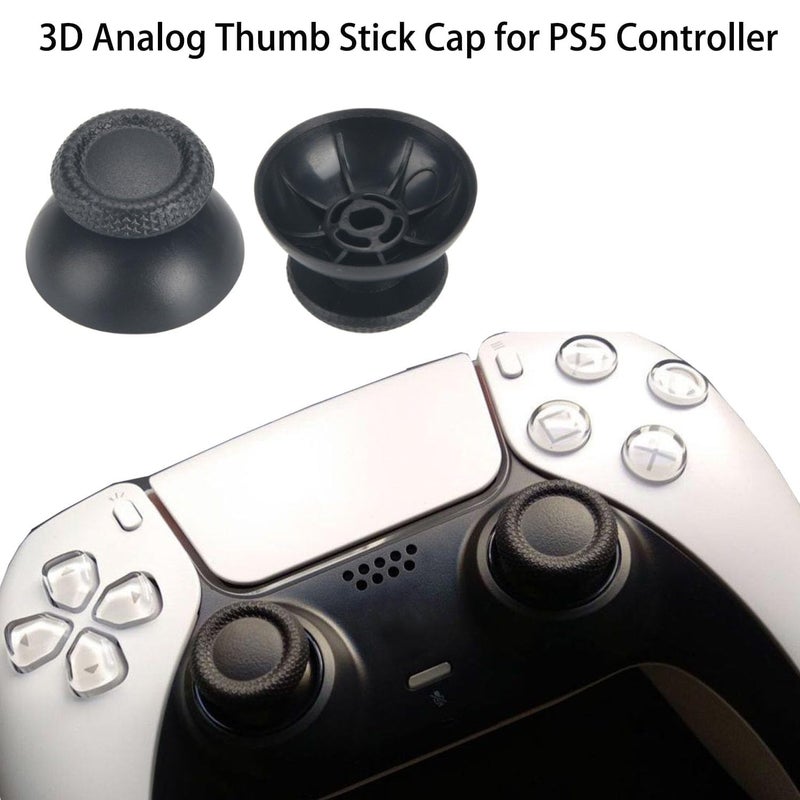 4PCS 3D Analog Joystick Replacement for PS5 Controller, Thumbsticks Repair Tool Kit Compatible with Playstation 5 DualSense Wireless Controller, Drift Damaged Joystick Replacements with Screwdriver - Image 4