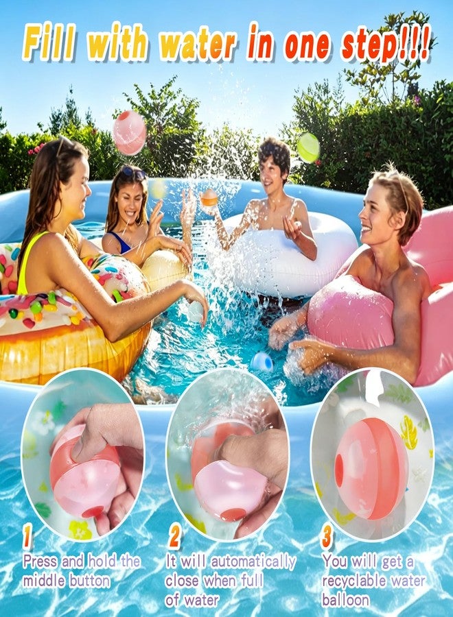 RedCrab Reusable Water Balloons 12Pcs, Pool Beach water Toys for Boys and Girls, Outdoor Summer Toys for Kids Ages 3-12 - Image 3