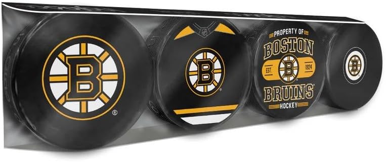 Bruins 4-Pack Hockey Puck Collection