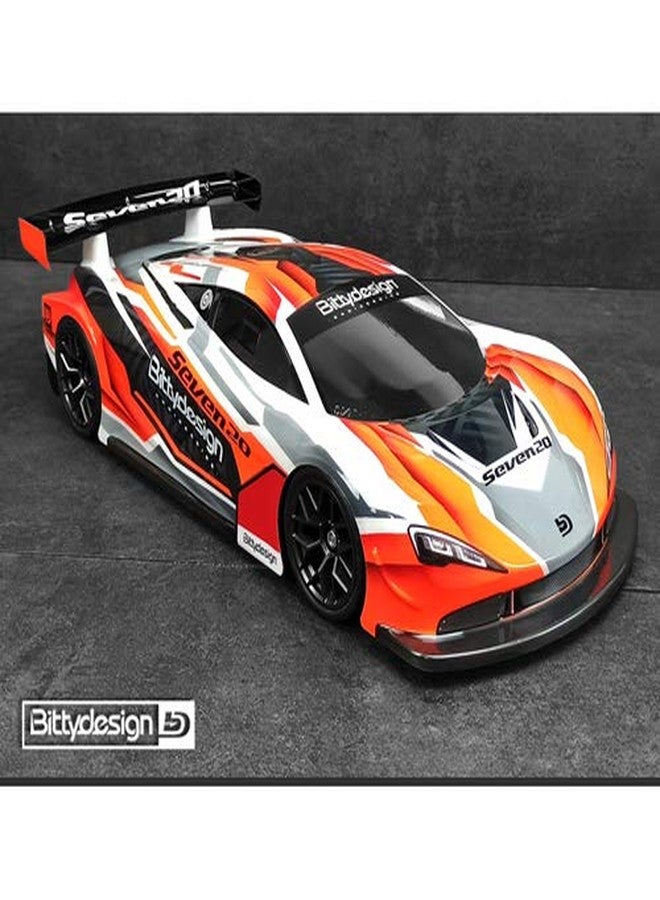 هيكل سيارة Bittydesign Seven20 بمقياس 1/10 GT (شفاف) (190 مم) / BittyDesign / BDYGT-190S20T - Image 5